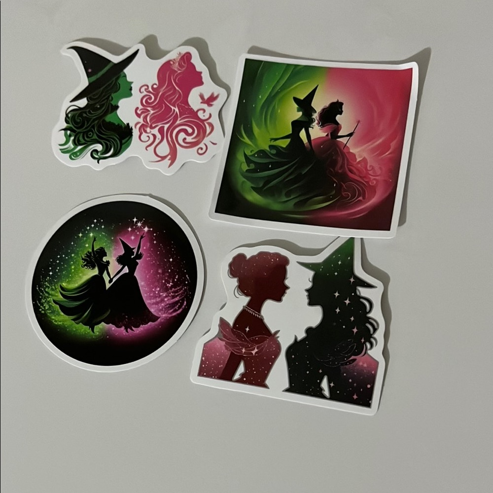 Wicked Witch and Princess Sticker Set